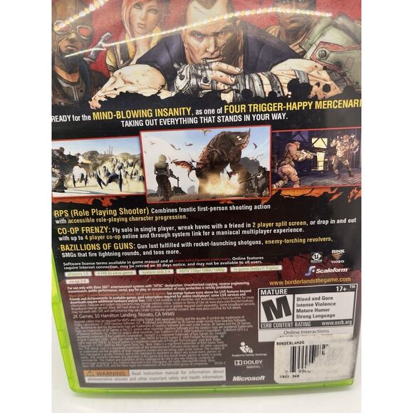 Borderlands Microsoft Xbox 360 CIB Complete - Tested - Picture 3 of 7